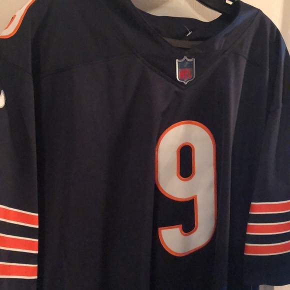 Nike Men's Chicago Bears Nick Foles #9 Navy Game Jersey Size XL - Picture 2 of 10